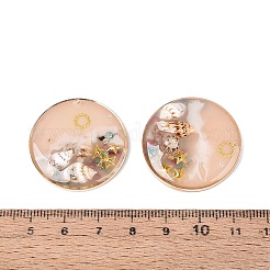 Brass & Epoxy Resin Pendants&nbsp;KK-Q082-04KCG-01