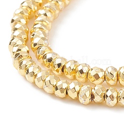 Electroplate Non-magnetic Synthetic Hematite Beads Strands&nbsp;G-L485-06A-G