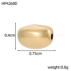 Oval 304 Stainless Steel Beads&nbsp;STAS-OY017-50G