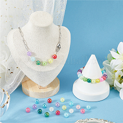 Transparent Crackle Acrylic Beads&nbsp;PACR-PA0001-18B