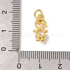 Rack Plating Brass Micro Pave Cubic Zirconia Charms&nbsp;KK-I716-23G-01