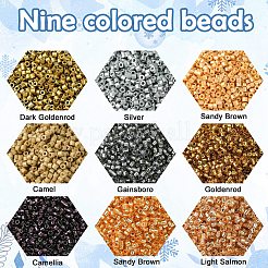 10080Pcs 9 Colors Baking Paint Glass Seed Beads&nbsp;SEED-YW0002-48