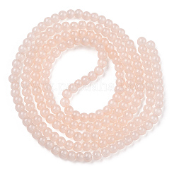 Baking Paint Imitation Jade Glass Round Bead Strands&nbsp;DGLA-Q021-4mm-42
