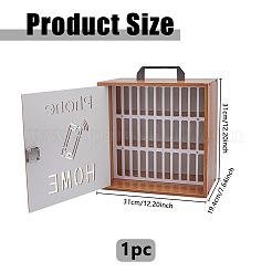 33 Grids Wood and PVC Cellphone Storage Boxes&nbsp;CON-WH0107-90