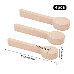 4Pcs Beechwood Spoon Mold&nbsp;DIY-GF0005-09