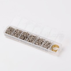 Iron & Brass Open Jump Rings&nbsp;IFIN-X0033-P-B