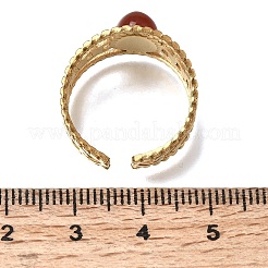 304 Stainless Steel Cuff Open Rings&nbsp;RJEW-F213-03G
