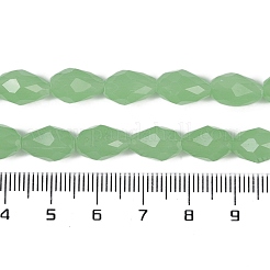 Electroplate Imitation Jade Glass Beads Strands&nbsp;EGLA-N013-J8mm-D04