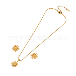 304 Stainless Steel Pendant Necklaces & Stud Earrings Sets&nbsp;FS-WGB7A35-03