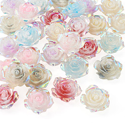 30Pcs 6 Colors Luminous Resin Cabochons&nbsp;CRES-TA0001-79