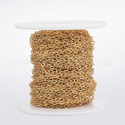 304 Stainless Steel Textured Cable Chains&nbsp;CHS-H007-05G-A