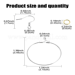 DIY Iron Ring Dangle Earring Making Kits&nbsp;DIY-YW0008-93
