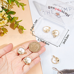 5Pcs Natural Shell Pendants&nbsp;KK-BBC0008-04