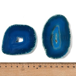 Natural Druzy Agate Slice Cabochons&nbsp;G-F826-E02