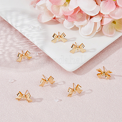 20Pcs Brass Stud Earring Findings&nbsp;KK-FH0004-80