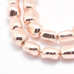Electroplate Non-magnetic Synthetic Hematite Beads Strands&nbsp;G-L485-17A-LRG