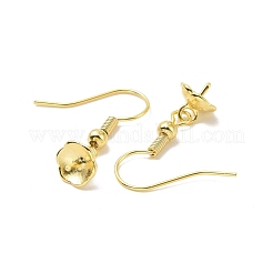 Rack Plating Brass Earring Hooks&nbsp;KK-F839-032G