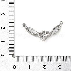 Brass Micro Pave Clear Cubic Zirconia Connector Charms&nbsp;CU-CBAFF5B-26P