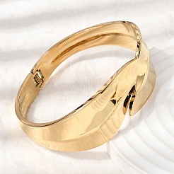 304 Stainless Steel Hinged Bangles&nbsp;BJEW-D408-12G