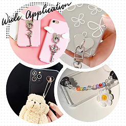 24pcs 3 Color Heart & Square Alloy Hook Hanger&nbsp;AJEW-PH0002-87