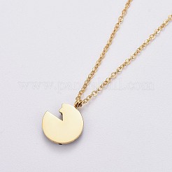 (Jewelry Parties Factory Sale)304 Stainless Steel Cable Chains Pendant Necklaces&nbsp;NJEW-F267-21G