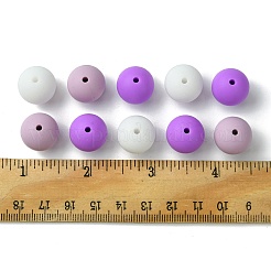 30Pcs 3 Colors Silicone Beads Round Rubber Bead 15MM Loose Spacer Beads for DIY Supplies Jewelry Keychain Making&nbsp;SIL-FS0001-01A