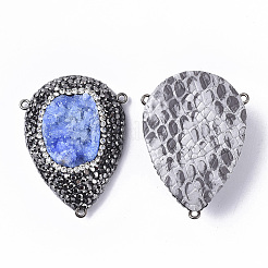 Dyed Natural Druzy Quartz Chandelier Components Links&nbsp;LS-RB-Q215-011B