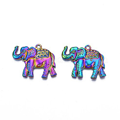 Rainbow Color Alloy Pendant Rhinestone Settings&nbsp;PALLOY-N156-193