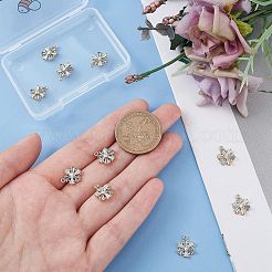 Brass Micro Pave Pale Turquoise Cubic Zirconia Charms&nbsp;ZIRC-BBC0001-09