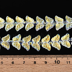 Transparency Electroplate Glass Beads Strands&nbsp;GLAA-T023-39A-01