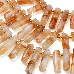 Heated Natural Citrine Beads Strands&nbsp;G-F829-A15-01