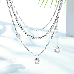 10Pcs 304 Stainless Steel Pendants&nbsp;STAS-UN0046-55