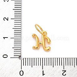 925 Sterling Silver Letter Charms with Jump Rings&nbsp;LS-STER-R008-01G-H