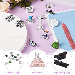 12pcs 12 style Mathematical Formula Enamel Pin&nbsp;JEWB-CD0001-03