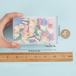 32Pcs 8 Style Resin Cabochons&nbsp;CRES-SC0002-30