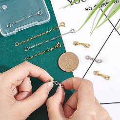 8Pcs 6 Styles Brass Spring Ring Clasps and Lobster Claw Clasps&nbsp;FIND-PH01443