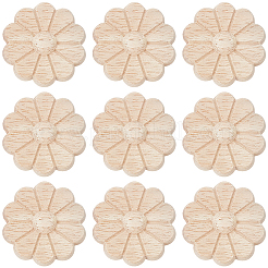10Pcs Carved Wooden Display Decorations&nbsp;AJEW-GF0013-54