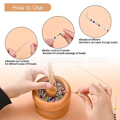 Wooden Manual Seed Bead Spinner Holder&nbsp;TOOL-K005-01