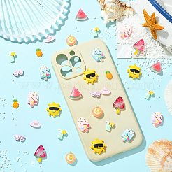 60Pcs 10 Styles Summer Theme Opaque Resin Decoden Cabochons&nbsp;RE-FSFF77-01