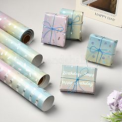 Rainbow Gradient Birthday Gift Wrapping Paper&nbsp;DIY-FZC0002-03A