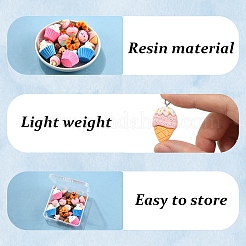 20Pcs 10 Styles Opaque Resin Pendants&nbsp;RESI-YW0004-07
