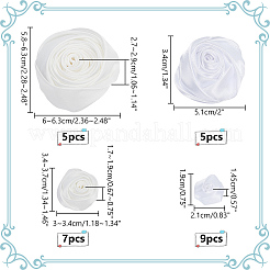26Pcs 4 Style Satin Cloth Ornament Accessories&nbsp;FIND-WR0011-22A