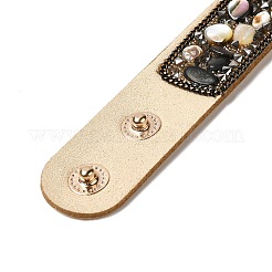 Faux Suede Snap Cord Bracelet&nbsp;BJEW-F428-09
