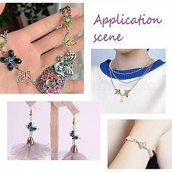 60Pcs 12 Colors Alloy Enamel Connector Charms&nbsp;ENAM-NB0001-98