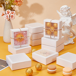 Cardboard Drawer Gift Storage Boxes with Clear Cover&nbsp;CON-WH0092-72A-01
