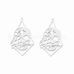 Non-Tarnish 201 Stainless Steel Pendants&nbsp;STAS-N090-LA904-1