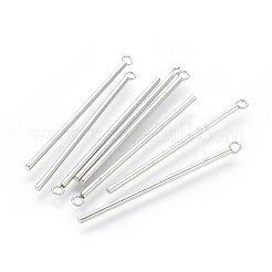 Tarnish Resistant 202 Stainless Steel Pendants&nbsp;STAS-F186-03P-1.5x40mm