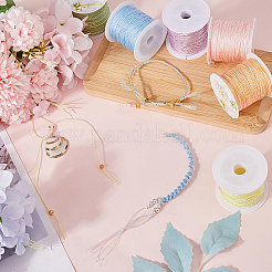 6 Rolls 6 Colors 12-Ply Polyester Metallic Thread&nbsp;OCOR-SC0001-06A