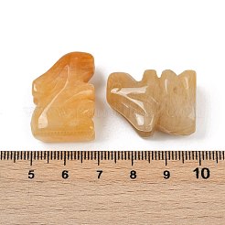 Natural Topaz Jade Rabbit Display Decorations&nbsp;G-R007-02F