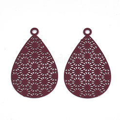 430 Stainless Steel Filigree Pendants&nbsp;STAS-S108-25B-03